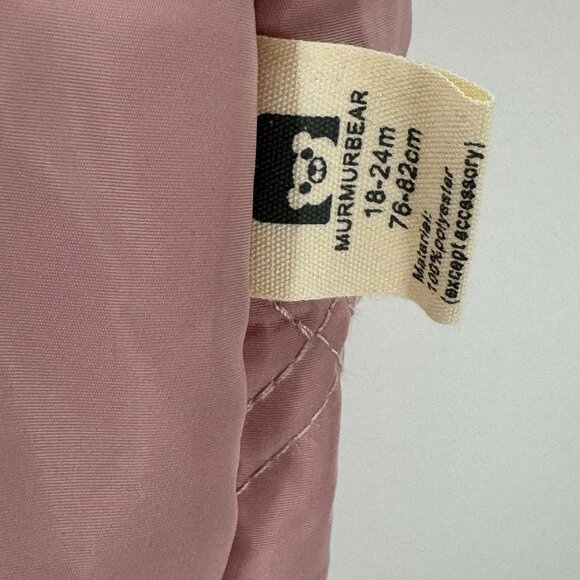 Murmurbear Pink Rose Fleece-Lined Quilted Snow Suit 18-24 Months - Picture 3 of 16